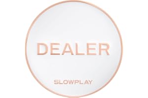‎SLOWPLAY SLOWPLAY Godel Pro Dealer-Button für Texas Holdem Poker in Casino-Qualität, 55mm Poker-Dealer-Buttons, Luxus-Pokerzubehör, Zinklegierung