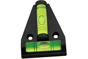 FHGLER Magnetische T-Wasserwaage, Mini Wasserwaage schwarz,Robuste Wasserwaage klein für Wohnmobile, Wohnmobile, Möbel, Anhänger, Stative, Kamera-Ausrüstung (Magnetische)