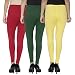 Anekaant Cotton Lycra Ankle Length Leggings Pack of 3 RS.599.00