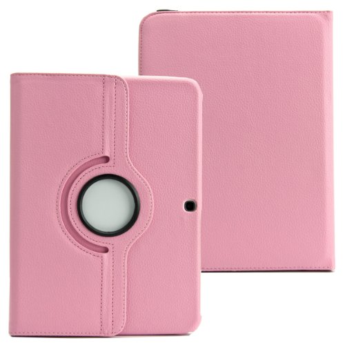 3in1 SET 360° Tab3 10.1 Schutzhülle + Folie + Pen Samsung Galaxy Tab 3 P5200 P5210 P5220 Tasche Etui (Rosa) - 4