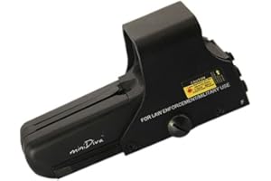Minidiva 552 Holographic Viseur tactique point rouge à réflexion 27,4 m avec 10 niveaux de luminosité/comprend 2 piles AA