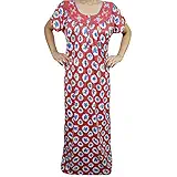 Indiatrendzs Women Nighty Hosiery Summer Sleepwear Maxi Night Gown 50"