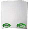 Essential Arts A4 Frosted Acetate 300 Micron Pack of 10 Sheets. Extra Thick Recyclable Polypropylene Binding Cover for Craft, Stencils and Gifts (210x297mm)