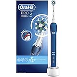 Oral-B PRO 2 2000N CrossAction - Cepillo de dientes eléctrico recargable con tecnología de Braun, 1 mango, 2 modos incluyendo cuidado de las encías y 1 cabezal de recambio