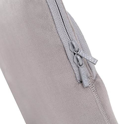 Coodio® Universal 15.6 Zoll Laptophülle + Zubehör Tasche für Apple Macbook Pro Retina 15 (Fit all 15.6 inch ultrabook laptop notebook) – Farbe Grau - 7