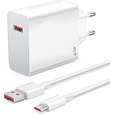 Self-El Xiaomi compatible 67w usb adapter and 1mt Usb Typec Cable charging set