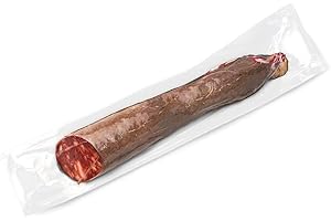 Chorizo ​​​​Cular Bellota Ibérique Moyen - Préparation Traditionnelle, Affiné pendant 4-6 mois - Saveur Intense - Convient aux Coeliaques - Entre 600 et 750 g 1,4 – 1,7 KG - EIbérico