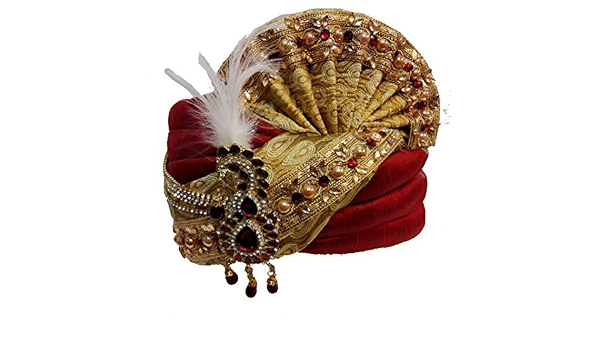 Golden Dulha Turban : Amazon 