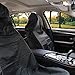 Produktbild Schonbezug Autositz, Migimi Universal Auto Sitzabdeckung Vordere Autositzbezug Schutz, Hochwertige Wasserdicht Staubdicht Schonbezug Sitzschoner aus Kunstgewebe für Ihr Auto 2 PCS Schwarz