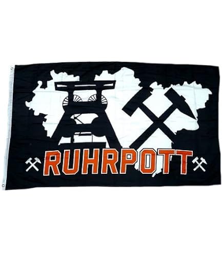 Schriftzug RUHRPOTT in silber gold aus Resin Epoxidharz