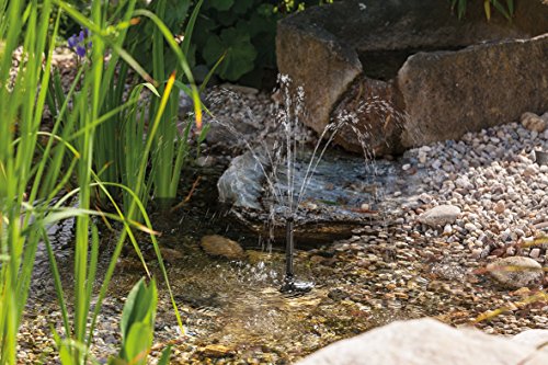 Solar Teichpumpe 2 Watt Solarmodul 175 l/h Förderleistung 70 cm Förderhöhe Komplettset Gartenteich, 101010 - 4