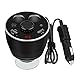 Produktbild Auto Cup Ladegerät, Grehome FM Transmitter Bluetooth KFZ Ladegerät mit Notfallhammer Dual USB Port und Dual Sockel Zigarettenanzünder Splitter Power Adapter für iPhone Samsung GPS und andere