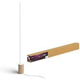 Philips Hue White & Col. Amb. Gradient Signe Oak, ayaklı lamba, ahşap g&ouml;r&uuml;n&uuml;ml&uuml;, 16 milyon renk, uygulama ile kontrol edilebi