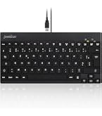 Perixx PERIBOARD-425 Tastiera Mini Con Touchpad Integrato – Cablata USB, Retroilluminazione, Layout Italiano 78 Tasti - 5