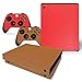 Produktbild Deylaying Leder Optik Körper Wrap Schutzhüllen Sticker Aufkleber Skin Abziehbild #18 für Microsoft Xbox One X Konsole and Controllers (2017 Veröffentlicht)