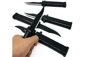 CXAFQ Znikający Nóż Sztylet, Żartobliwy Plastikowy Chowany Nóż Do Dowcipów, Na Imprezę, Halloween