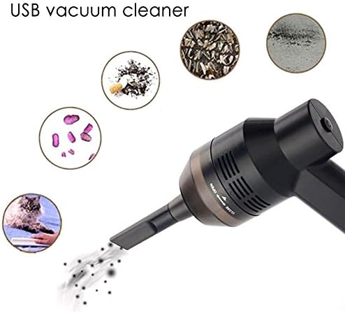 HYGMall 1PC Dog hair cleaning Computer Cleaning Portable Mini Vacuum Cleaner Suction Handheld USB Machine Computer Keyboard Dust Brush Dust Brush