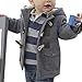 Milanao Baby Infant Toddler Boys Winter Horn Button Hooded Coat Outerwear Jacket 1-6T