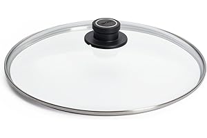 WOLL Pokrywa ze szkła bezpiecznego, okrągła, Ø 32 cm, przycisk pokrywki ze stałym odpowietrzaniem