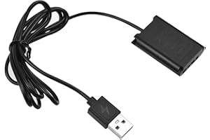 Camnoon NP-BX1 Dummy DK-X1 łącznik akumulatora, z kablem przyłączeniowym USB do NP-BX1, akcesoria kompatybilne z aparatami Sony DSC-RX1/RX1R/RX100 II III IV V VI VII/M7 M6 M5/WX500 WX350