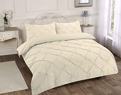 FINLAYS FASHIONS EASY CARE ALEXANDER PINTUK DUVET QUILT COVER PILLOWCASE BEDDING SET SINGLE DOUBLE KING SUPERKING SIZES (Superking, Cream)