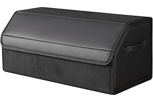 sunshine sky Auto Kofferraum wasserdicht, verschleißfest, faltbare Leder Aufbewahrungsbox, SUV Limousine Aufbewahrungsbox, Camping Organizer, Haushaltsklassifikationsbox (große Größe)
