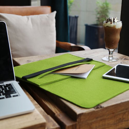 Inateck 13 3 Zoll Macbook Air Pro Retina Filz Sleeve H  lle Ultrabook Laptop Tasche Speziell f  r 13 3  Apple Macbook Pro Retina und Macbook Air entwo