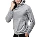 Produktbild JYJM Herren Casual Langärmeliges Hemd Männer Farbabstimmung Kapuzenpullover Männer diagonale Reißverschluss Jacke Herrenmode Trend Pullover Männer Persönlichkeit unregelmäßigen Pullover