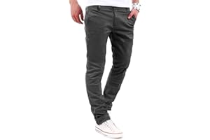 behype. Herren Basic Chino Jeans-Hose Stretch Regular Slim-Fit 80-0310