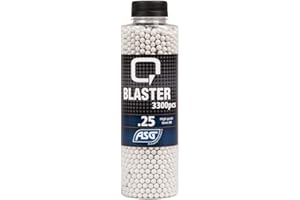 ECOMMUR Amunicja Airsoft ASG Q Blaster | Butelka 3300 kulek 0,25 g Kaliber 6 mm BB´s PVC