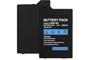 BOANV Battery for PSP 1000, High Capacity Quality 6000mAh 3.6V Rechargeable Battery for PSP 1000/PSP-110 Console(NOT Compatible with PSP-2000/3000 or PSP Slim)