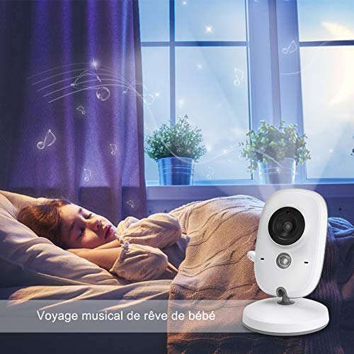 GHB Bébé Moniteur 3.2" LCD Couleur Babyphone Caméra Vidéo Bébé Surveillance 2.4 GHz Bidirectionnelle Vision Nocturne GHB Bébé Moniteur 3.2" LCD Couleur Babyphone Caméra Vidéo Bébé Surveillance 2.4 GHz Bidirectionnelle Vision Nocturne