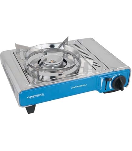 Réchaud Campingaz Bluet 206 + Socle - Bon état Avec Une Cartouche Neuve