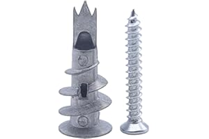 XUELIYUN Plasterboard Fixings Plasterboard Wall Plug Plasterboard Screws Drywall Anchor Heavy Duty Plasterboard Fixings Wall Plugs Plasterboard Fixings Heavy Duty for for Plasterboard Zinc Alloy Plasterboard