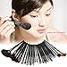 Soldcrazy 32Pcs Purely Natural Professional Woolen Flat Top foundation/angled blusher/face powder/stippling/face contour Cosmetic Makeup Brush Sets &ToolsSoldcrazy