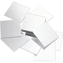 Lot De 200 Carreaux Miroir Acrylique Autocollants 2,5x2,5 Cm - Pour Déco DIY, Décoration Murale, Projets Créatifs