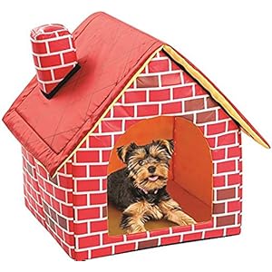 Cama portátil de ladrillo para mascotas, mascotas, gatos, diseñado para perros y gatos pequeños