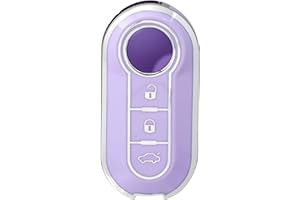 OFFCURVE Funda Mando Garaje Funda para Llaves de Coche Funda Llaves Coche Funda de Llaves para Fiat 500 Lancia Punto Panda Ypsilon Delta Grande Bravo Musa Pliegue Voltear