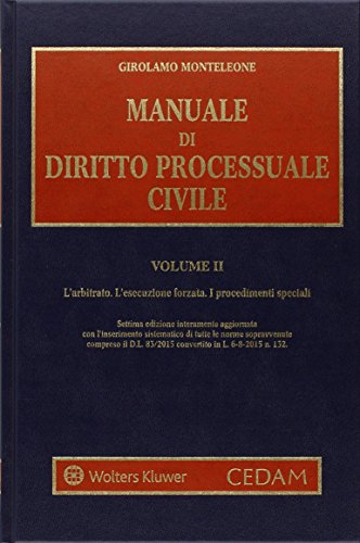 Manuale di diritto processuale civile: 2 Manuale di diritto processuale civile: 2