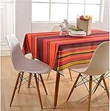 mesa cocina redonda o rectangular 🌹Como el material de poliéster, el mantel es antimanchas y resistente a los líquidos como café, aceite, vino, zumo o agua