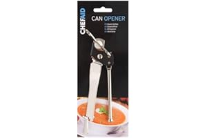 Chef Aid Traditional Design Can Opener with Butterfly Twist, Everyday Basic with intergrated Bottle Opener
