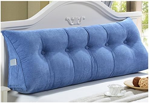 Qiangzi Backrest Pillow BedHead Pillow Triangle Support Bedside Cushion Soft Bag Reading Backrest Headboard Cushion Size Optional Wedge Pillow For Reading ( Size : 180*25*50cm )