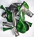 Produktbild Sachsen Versand 50 grün-silber-metallic metallic-Luft-Ballons glänzend-metall-Feier-Deco-Geburtstag-Fete-Helium-geeignet EU Ware