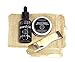 Beard Balm Set With Beard Conditoner Oil & Wax & Real Horn Beard & Mustache Folding Comb and Drawstring Bag - Conditioning Natural Organic - Shea Butter, Hemp Seed Softening Conditioner for Men Handcrafted in London In Gift Box