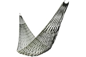 HONESECUR Homy Hamac Nylon, Voyage pour Camping Ou Jardin, Suspension Maille Lit de Couchage Balancoire Camping en Plein air Voyage (Green)