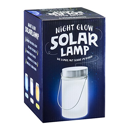 LED Solarlampe – Die Sonnen-Lampe Deko Sun Jar Solar-Laterne im Einmachglas mit Bügel; Warm-Weißes Licht - 7