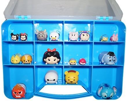 Storage Organizer Box Case Compatible With Tsum Tsum - Holds Over 50 Figures - BLUE