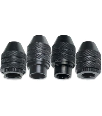 Mandrino Autoserrante M8x0.75 Per Utensili Rotanti - Acciaio Carbonio, Serraggio 0.3-3.4mm, No Chiave - Foto 4