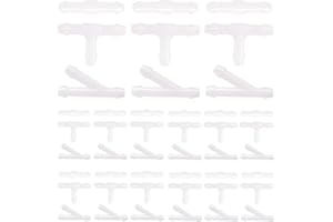 Lyeteung 45 Piezas Conector Manguera Lavaparabrisas, Conector de Manguera para Lavaparabrisas, Universal de Manguera de Limpiaparabrisas Conector, Tipo T, Tipo Y, Tipo I, Blanco