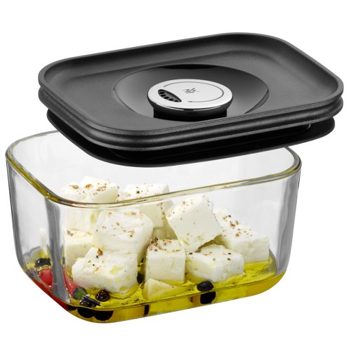 WMF Frischhalte- und Aufbewahrungssystem 13 x 10 cm Depot Fresh Cromargan Edelstahl rostfrei 18/10 Silikon spülmaschinengeeignet - 6